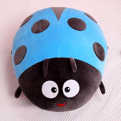 Inspire Curations Kawaii Insect Plush Ladybug Plush Pillow And Back Cushion Plush blue 23.6 In
