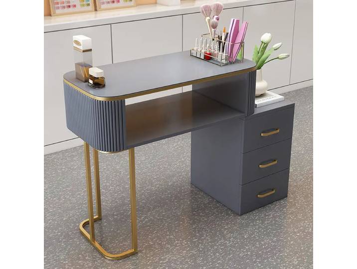 Tables à ongles de style moderne, esthétiques, minimalistes, élégantes, table à ongles, mesa para manicura profesional, mobilier de salon