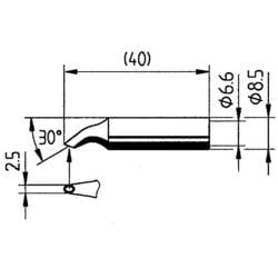 Ersa 0832HD Lötspitze Sonderform, klingenförmig Spitzen-Größe 2.50 mm Inhalt 1 St. 0832HD/SB