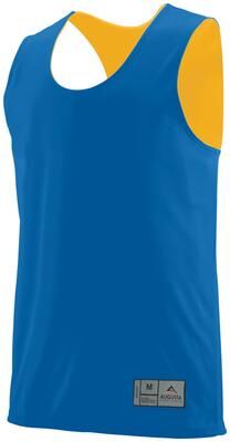 Augusta Sportswear 148 Athletic Reversible Wicking Tank Top in Royal/Gold size 3XL   Polyester