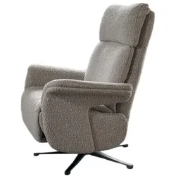 KAWOLA Sessel NAMA Relaxsessel drehbar Stoff taupe