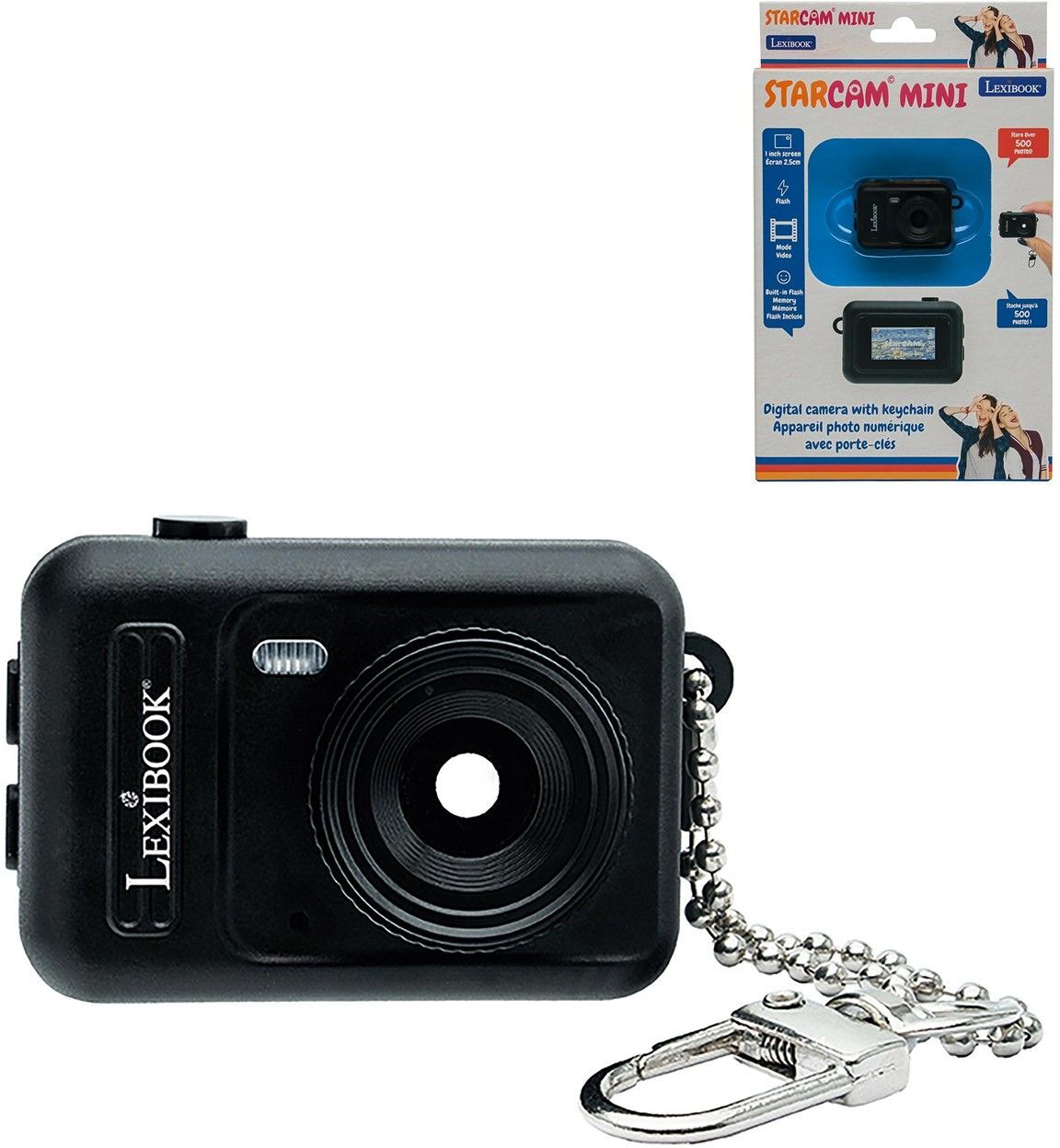 Lexibook: Starcam Mini - Keychain Miniature Camera Black (25.DJKC76BK)