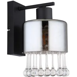Wandleuchte Flurleuchte Schlafzimmerlampe Wandlampe Glaskristalle H 26 cm
