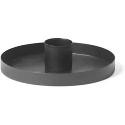 Novaliv, Kerzenständer, 8x Stabkerzenhalter 9cm Metall rund für Tafelkerzen candle holder Kerzenpick matt SCHWARZ