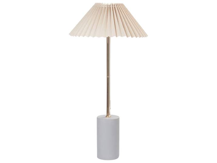 Lampe à poser lin synthétique beige