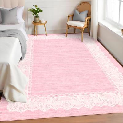 Garvee 350g Imitation Cashmere Area Rug, XM Soft Neutral Minimalist Printed Floor Carpet