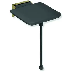 HEWI Klappsitz System 900, PVD, Gold glänzend, 350x415 mm, Sitzhöhe 450-500 mm