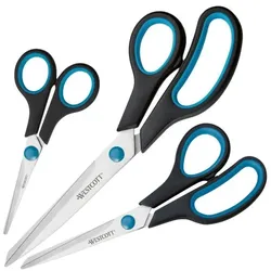 Westcott 3-teiliges Scheren-Set »Easy Grip« schwarz