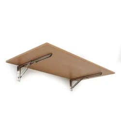 Klapptisch an der Wand, 120x60 cm, Tragfähigkeit 30 kg, Buche
