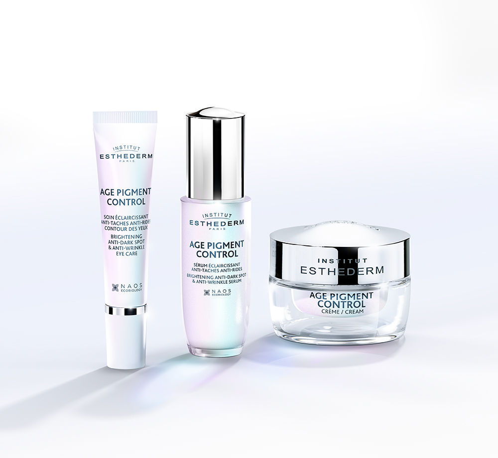 Institut Esthederm Soin contour des yeux anti-âge, anti-taches et anti-rides, éclaircissant et anti-rides, 15 ml