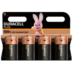 Batterien Duracell Plus MN1300/LR20 4 Stück im Blister D Mono LR20