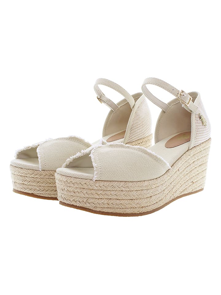 U.S. Polo Assn. Keilsandaletten "Aleida" in Beige - 37
