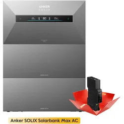 Anker SOLIX Solarbank Max AC Speicher, AC-Coupled, 7-42kWh, by Powerness - 21kWh / Pre-Sale Special: Gratis Smart Meter Gen 2 / Standardversand
