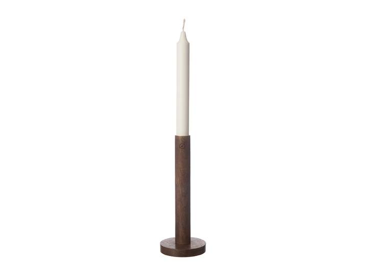 ERNST Bougeoir en bois Ernst 20 cm Marron foncé