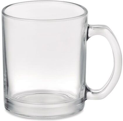 Mug personnalisé en verre borosilicate transparent