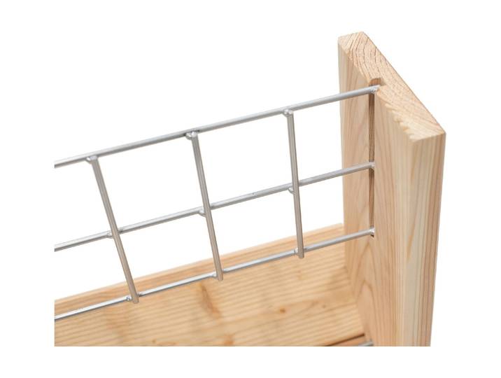 Hochbeet WESTMANN L Hochregal , braun (natur), B:80cm H:95cm T:50cm, Holzwerkstoff, Pflanzgefässe, Hochbeet, 3-stöckig