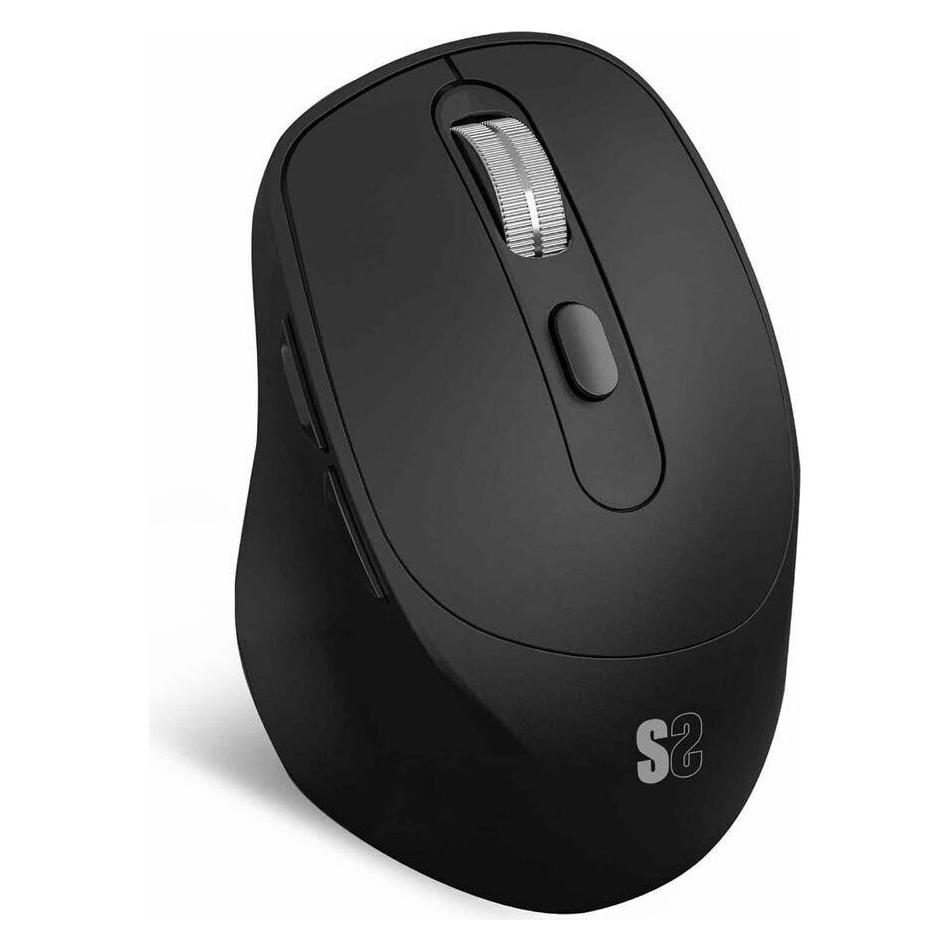 Subblim Raton Optico Dual Comfort Ergo Dual Bateria Negro (Kabellos) (SUBMO-EDCON01)