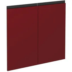 Vicco, Regal, Küchenfront R-Line, Rot, 79.2 x 71.3 cm Möbelfront für den Spülenunterschrank