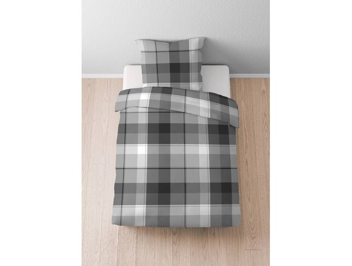 Linge de lit en microfibre May Noir