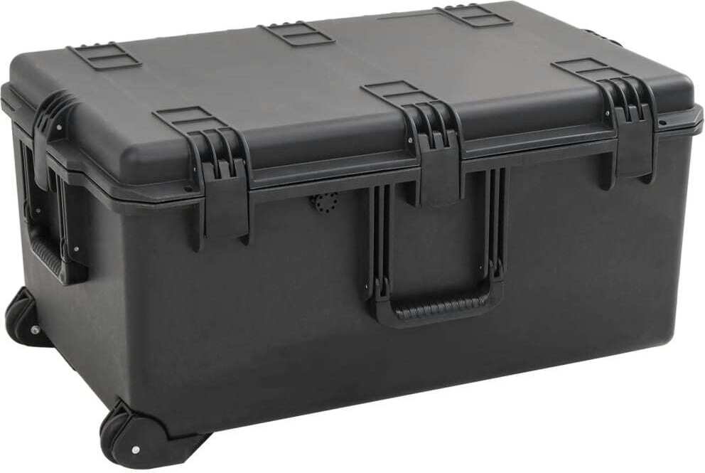 Koffer für Flugreise Tragbar Schwarz 79,5x52x39 cm PP