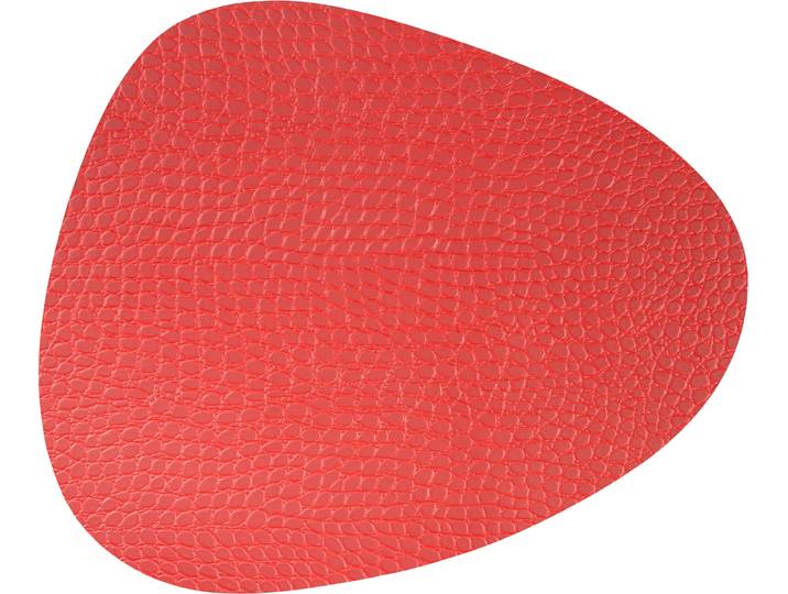 Platzset STUCO Iguana – Stone-Shape , rot, B:37cm L:44cm, Obermaterial: 82% PVC, 18% Polyester, Platzsets, Platzset