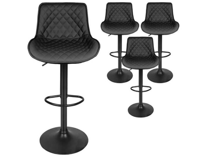 Tabouret de bar pivotant à 360° Noir - Viyiduo - Quatre tabourets de bar
