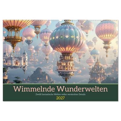 Wimmelnde Wunderwelten (Wandkalender 2027 DIN A2 quer), CALVENDO Monatskalender