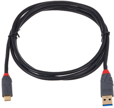 Lindy USB 3.1 Cable Typ A/C 1,5m Schwarz
