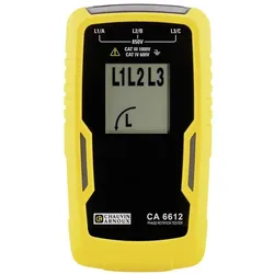 Chauvin Arnoux, Multimeter, CA 6612 Phasen- und Drehfeldprüfer CAT III 1000 V, CAT IV 600 V (CAT III 1000V, CAT IV 600V)