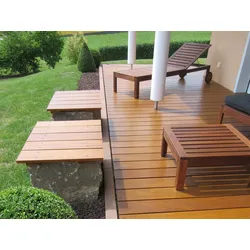 Garapa Terrassendielen, 25x90 mm, KD, glatt/glatt
