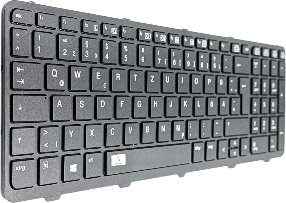 T-ProTek Duits toetsenbord zonder frame voor HP ProBook 455 G2 (G6W44EA) en 470 G2 (J8B97PA)