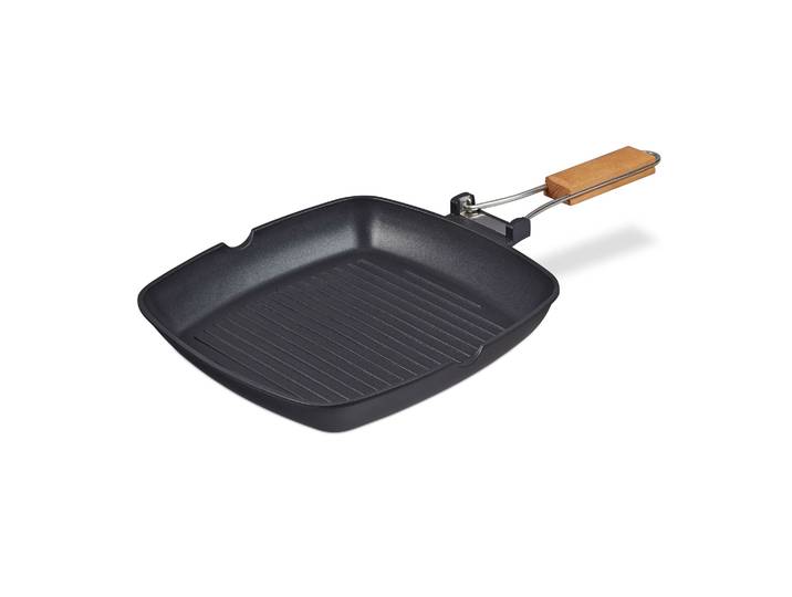 Grillpfanne Induktion Hellbraun-Schwarz