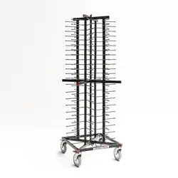 Gastro-Inox Jackstack Tellerstapler für 88 Teller und fahrbar