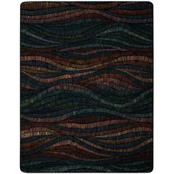 Biederlack Kuscheldecke Vivid Waves 150 x 200 cm Mischgewebe Bunt