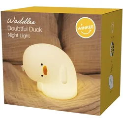 Winkee Nachtlicht Entchen Waddles - weiß|gelb