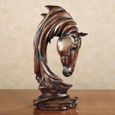 Touch of Class Horse Solitude Sculpture Brown , Brown