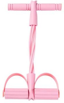 Clever Finds Resistance Band Pedal Puller Full Body Home Workout Trainer pink