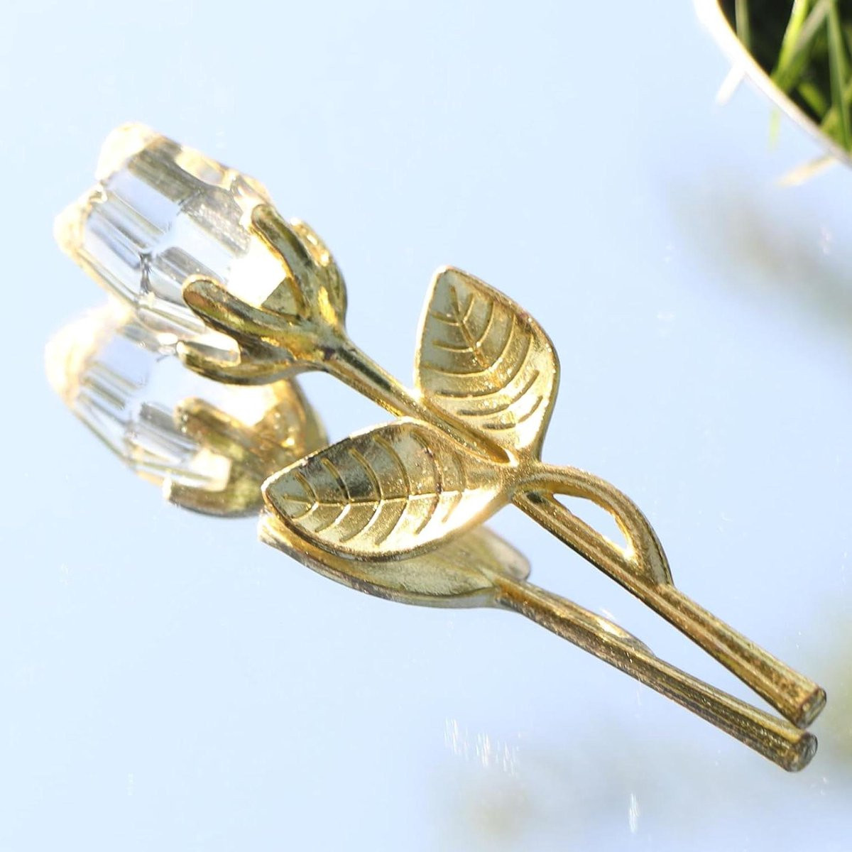 Handgepolijste Kristallen Rozen Decoratie - Wit - 47 Gram