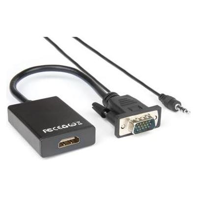 Hamlet XVAVGA-HDMA Videokabel und Adapter VGA (D-Sub) HDMI Typ A (Standard) Schwarz (VGA, HDMI) (XVAVGA-HDMA)