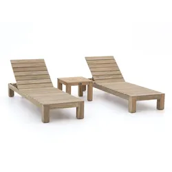 ROUGH-X Gartenliegen-Set 3-teilig
