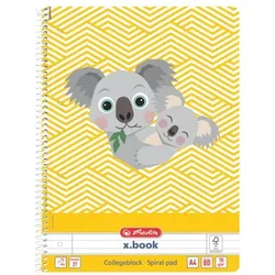 Herlitz Spiralblock »Cute Animals - Koala« A4 Lin. 27 gelb