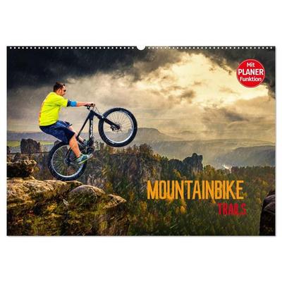 Mountainbike Trails (Wandkalender 2027 DIN A2 quer), CALVENDO Monatskalender