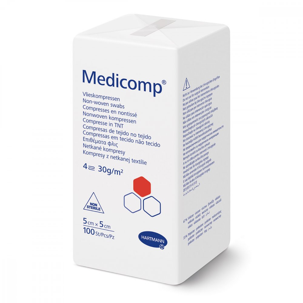 PAUL HARTMANN AG Medicomp Kompressen 5x5 cm unsteril 04783832