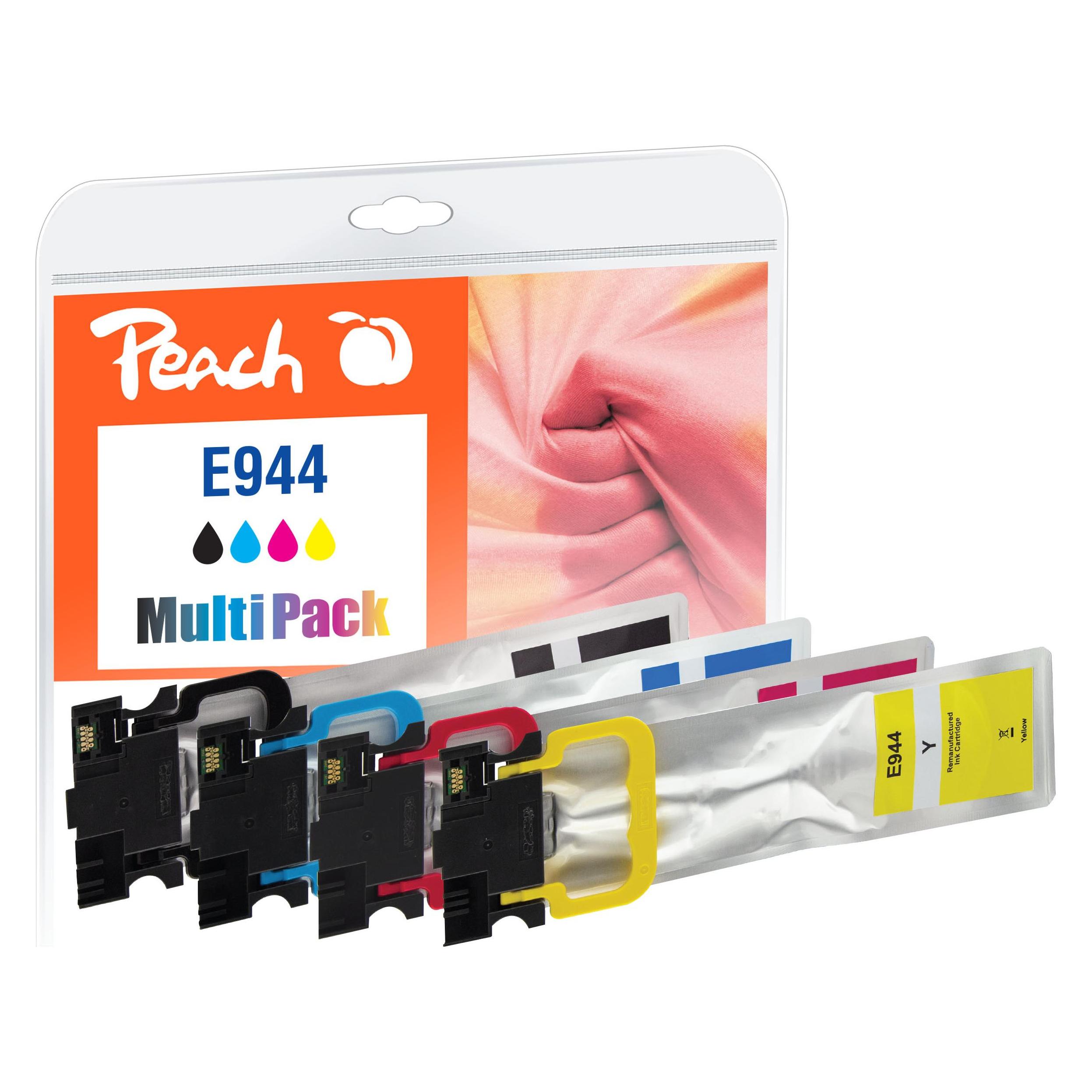Peach ml, Spar Tintenpatronen kompatibel zu No. 944 (BK, C, M, Y) (PI200-786)