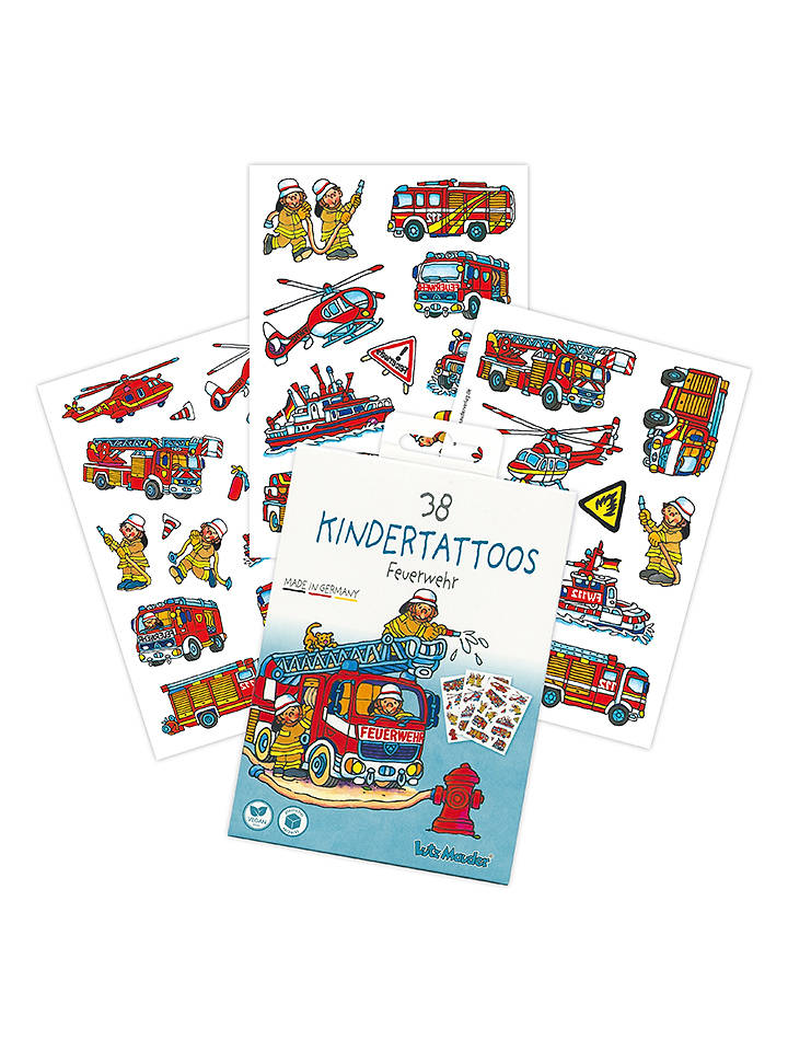 Lutz Mauder Tattoo-Set "Feuerwehr" - ab 3 Jahren - onesize