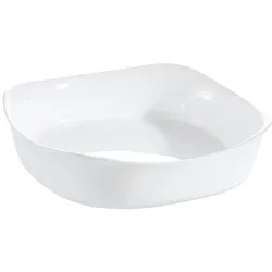 Quadratische weiße Auflaufform 20x20cm Smart Cuisine Carine - Luminarc - Kulinarischer Opal, extra leicht und widerstandsfähig