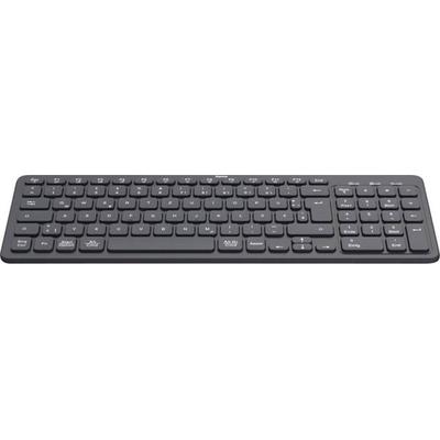 hama 00173057 Multi-Device-Tastatur 'WK-300', kabellos, Funk/Bluetooth®, Schw., QWERTZ DE