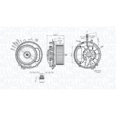 MAGNETI MARELLI Innenraumgebläse 069412245010 für VAG