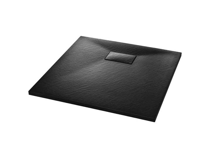 vidaXL Duschwanne Schwarz 90/90 Cm, 90x2.6x90 cm, Badezimmer, Baden & Duschen, Duschtasse