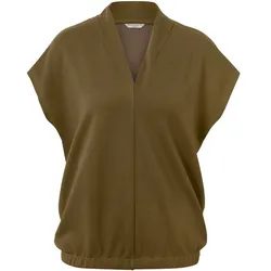Tchibo - Blusenshirt mit V-Ausschnitt - Damen - Gr. S - olivgrün